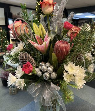 Winter Rose Vase