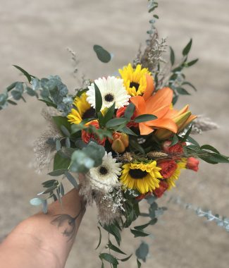 Sunflower & Lily Bouquet