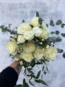 White Rose Bridal Bouquet