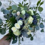 Blue & White Bridal Bouquet